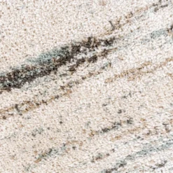 Hochflor Teppich - Blend Creme Blau