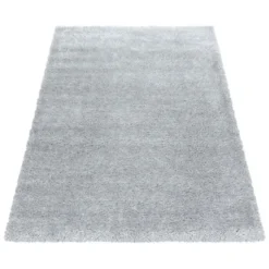 Hochflor Teppich - Blushy Hellgrau