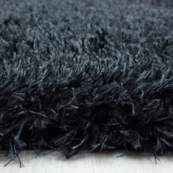 Hochflor Teppich - Blushy Schwarz Meliert