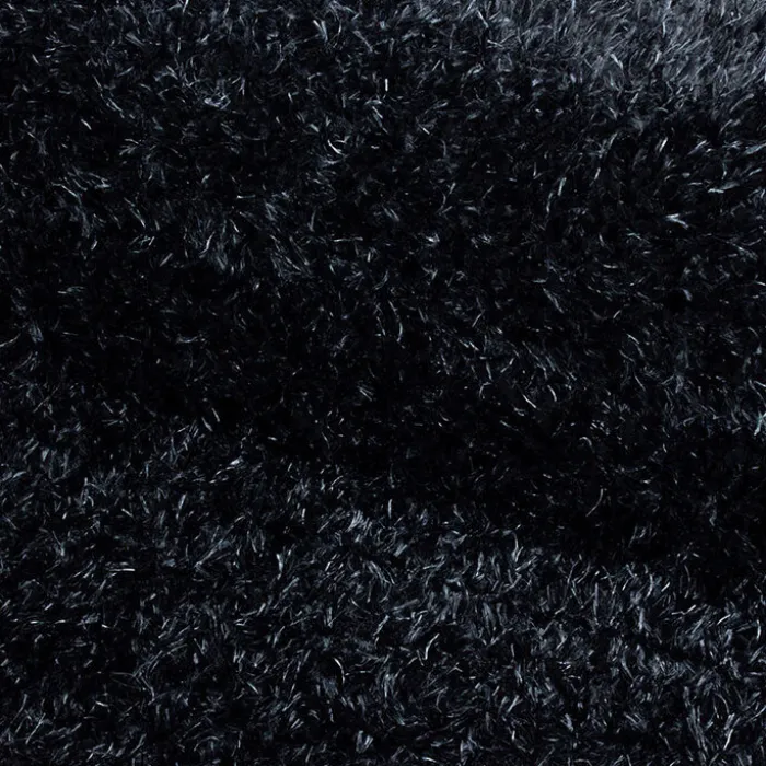 Hochflor Teppich - Blushy Schwarz Meliert