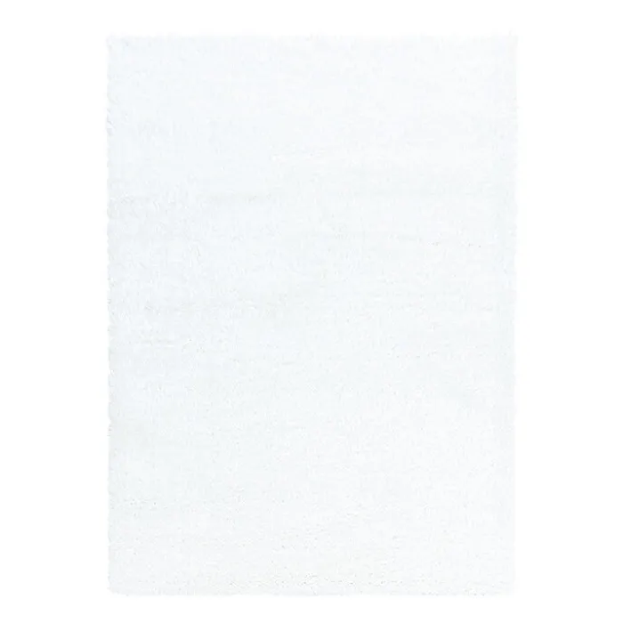 Hochflor Teppich - Blushy Weiß