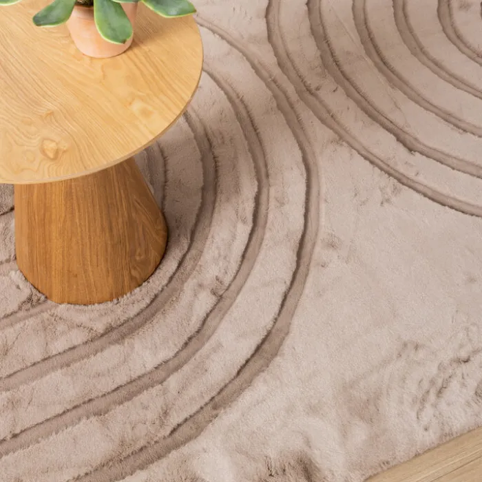 Hochflor Teppich - Carvy Arches Taupe