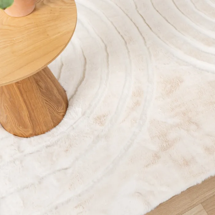 Hochflor Teppich - Carvy Arches Creme