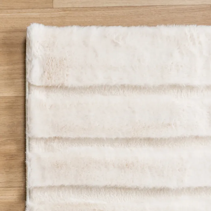 Hochflor Teppich - Carvy Arches Creme