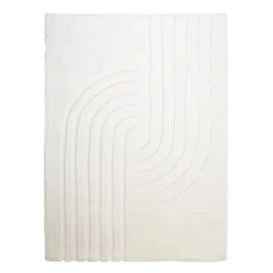 Hochflor Teppich - Carvy Curves Creme