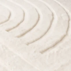 Hochflor Teppich - Carvy Curves Creme