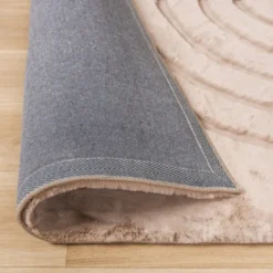 Hochflor Teppich - Carvy Curves Taupe