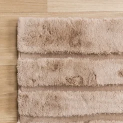Hochflor Teppich - Carvy Curves Taupe