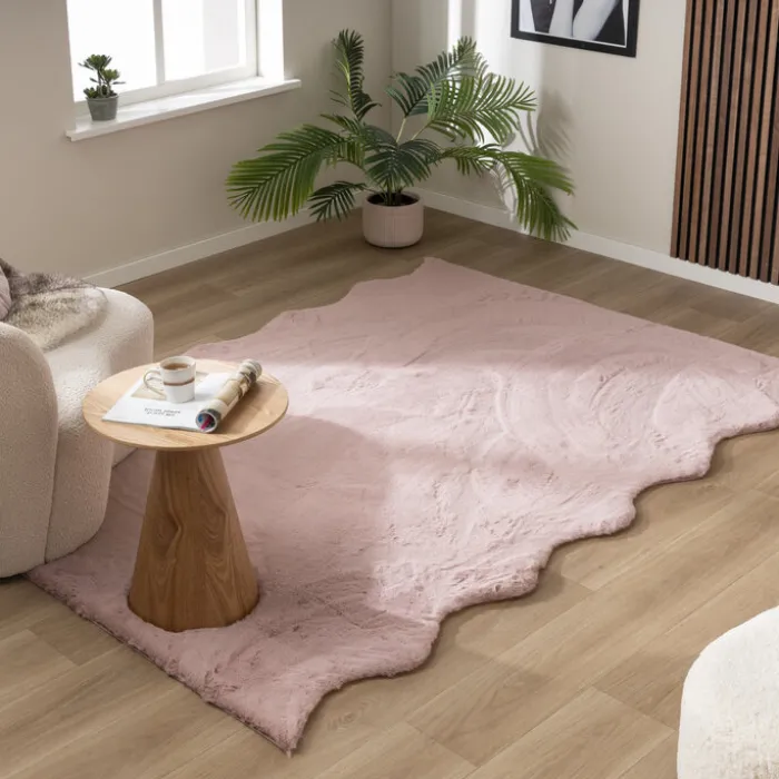 Hochflor Teppich - Comfy Supreme Wavy Rosa