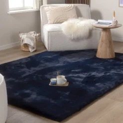 Hochflor Teppich - Comfy Supreme Dunkelblau
