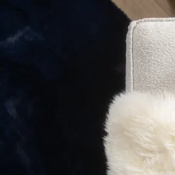 Hochflor Teppich - Comfy Supreme Dunkelblau