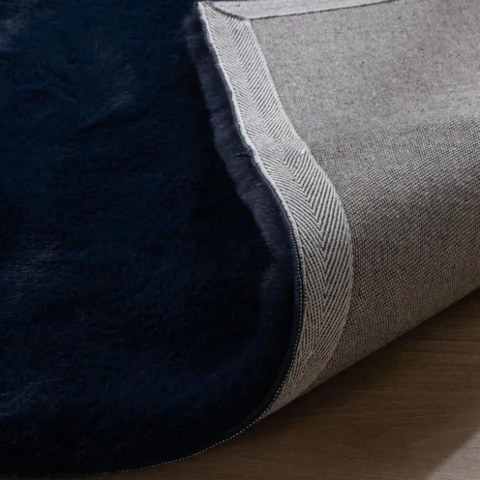 Hochflor Teppich - Comfy Supreme Dunkelblau