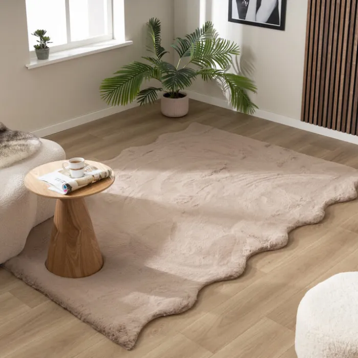 Hochflor Teppich - Comfy Supreme Wavy Taupe
