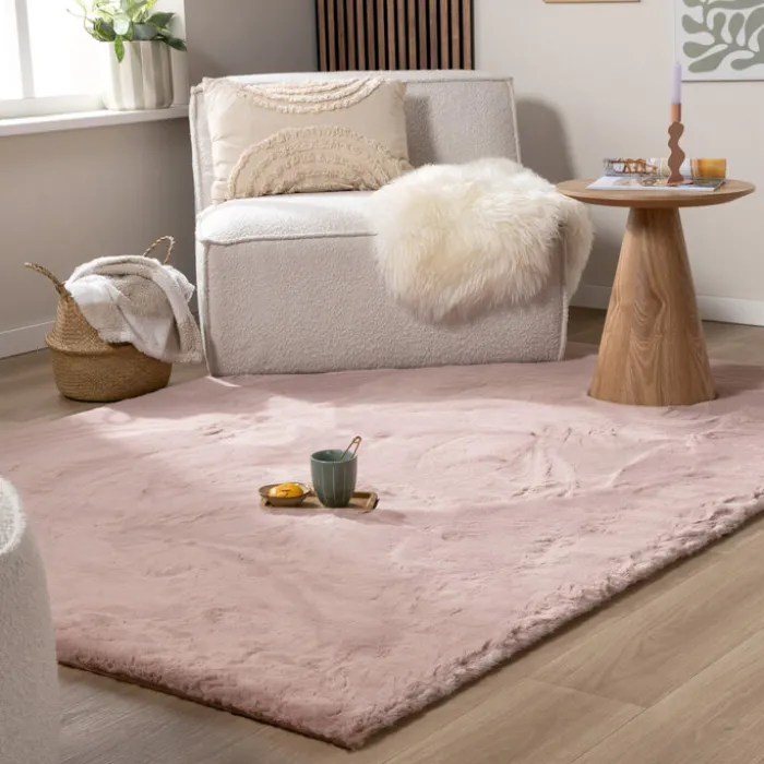 Hochflor Teppich - Comfy Supreme Rosa