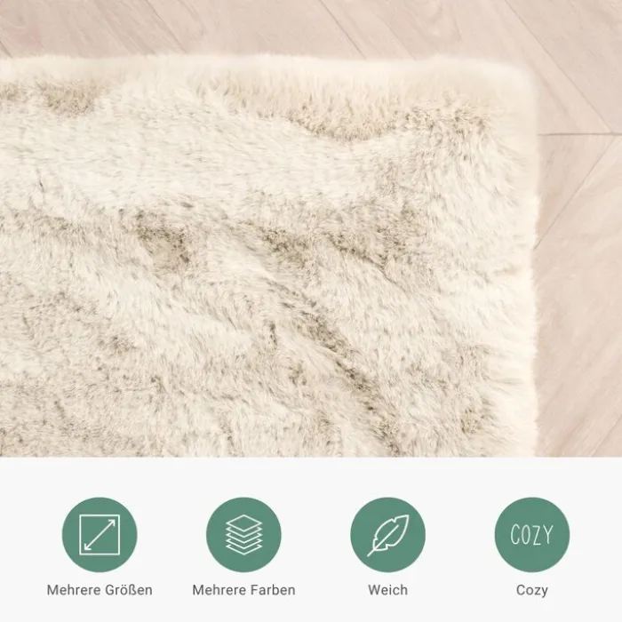 Hochflor Teppich - Comfy Supreme Creme