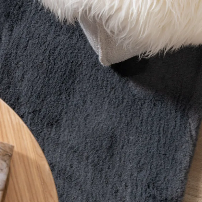 Hochflor Teppich - Comfy Supreme Anthrazit