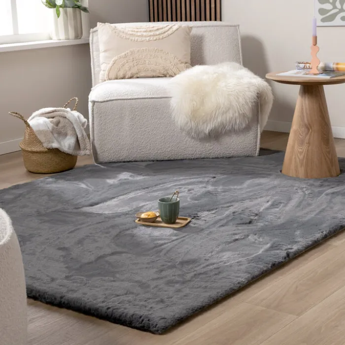Hochflor Teppich - Comfy Supreme Anthrazit