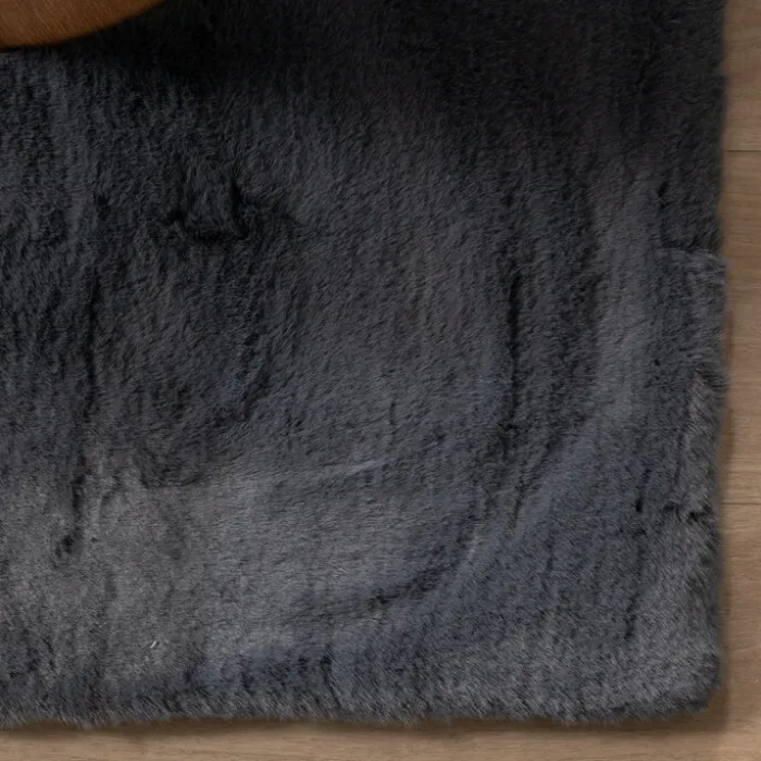 Hochflor Teppich - Comfy Supreme Anthrazit