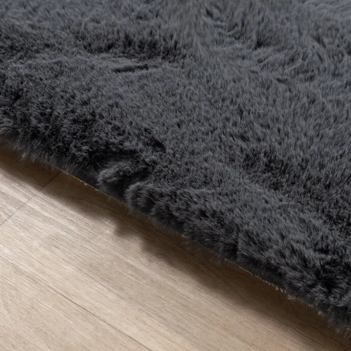 Hochflor Teppich - Comfy Supreme Anthrazit