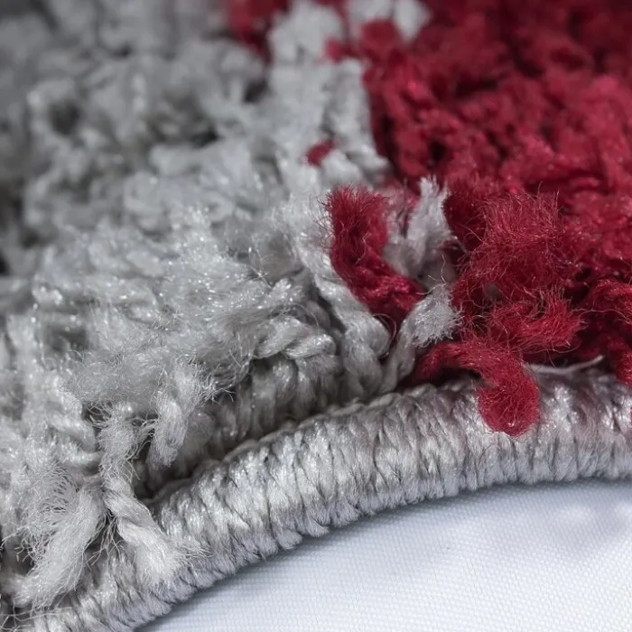 Hochflor Teppich - Cube Rot