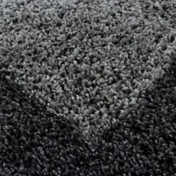 Hochflor Teppich - Edge Grau