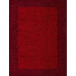 Hochflor Teppich - Edge Rot