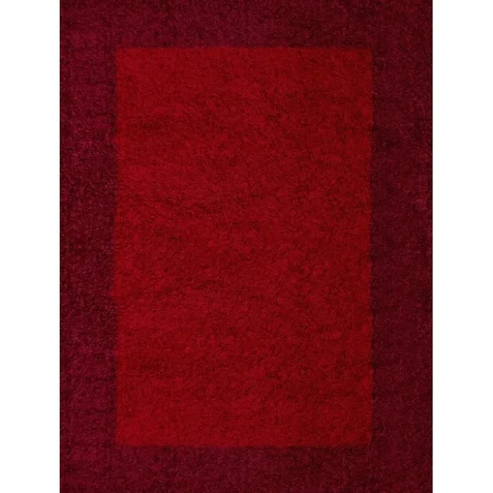 Hochflor Teppich - Edge Rot