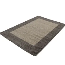 Hochflor Teppich - Edge Taupe