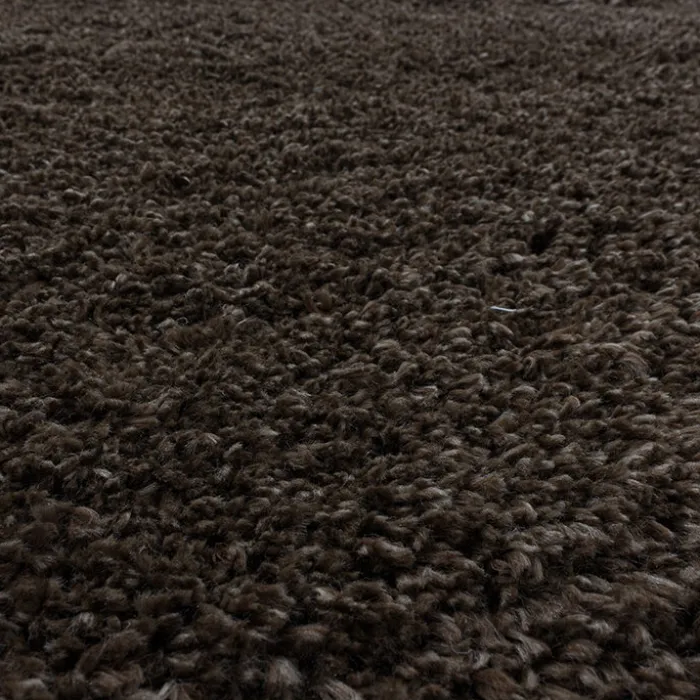Hochflor Teppich - Fuzzy Braun