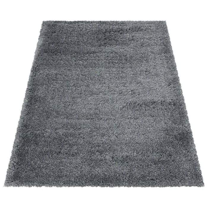 Hochflor Teppich - Fuzzy Grau