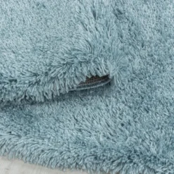 Hochflor Teppich - Fuzzy Hellblau