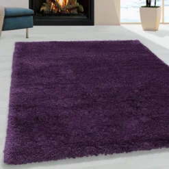Hochflor Teppich - Fuzzy Lila