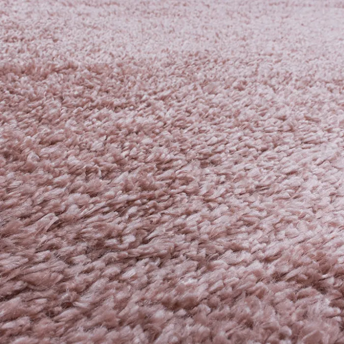Hochflor Teppich - Fuzzy Rosa