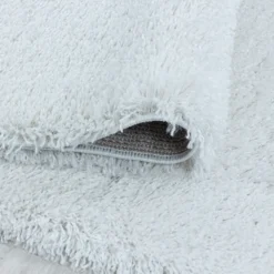 Hochflor Teppich - Fuzzy Weiß