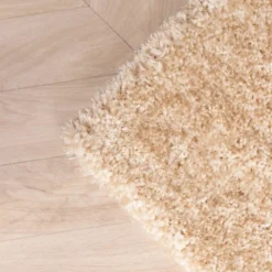 Hochflor Teppich - Glazy Beige Creme