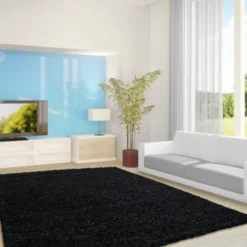 Hochflor Teppich - Life Anthrazit