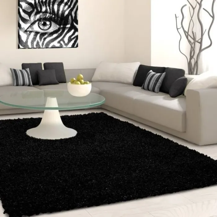 Hochflor Teppich - Life Anthrazit