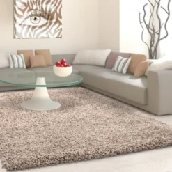 Hochflor Teppich - Life Beige