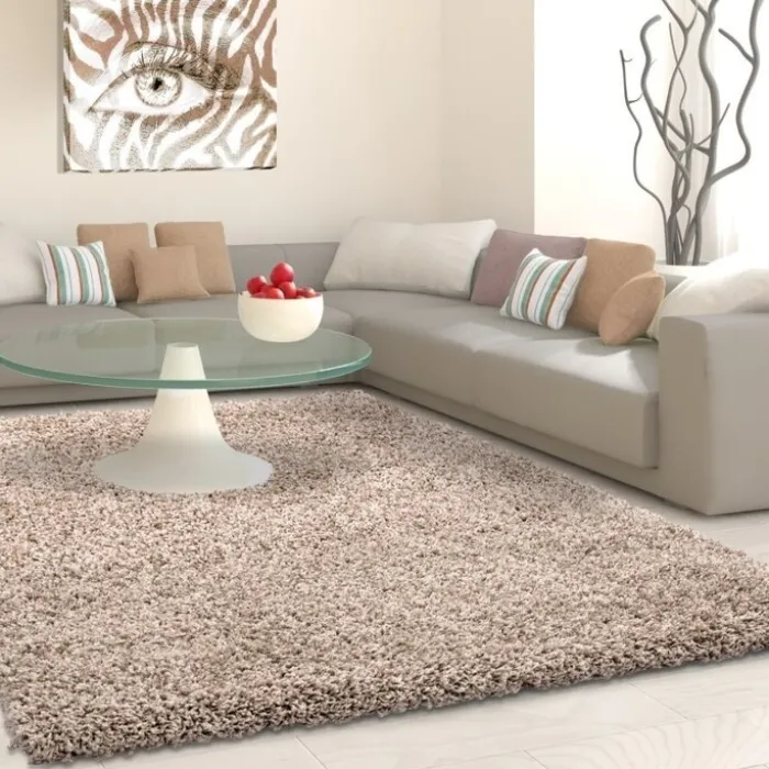 Hochflor Teppich - Life Beige