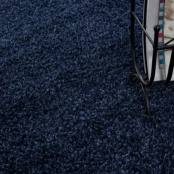 Hochflor Teppich - Life Blau