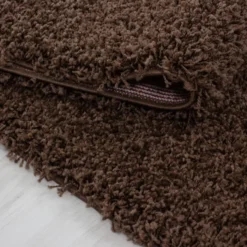 Hochflor Teppich - Life Braun