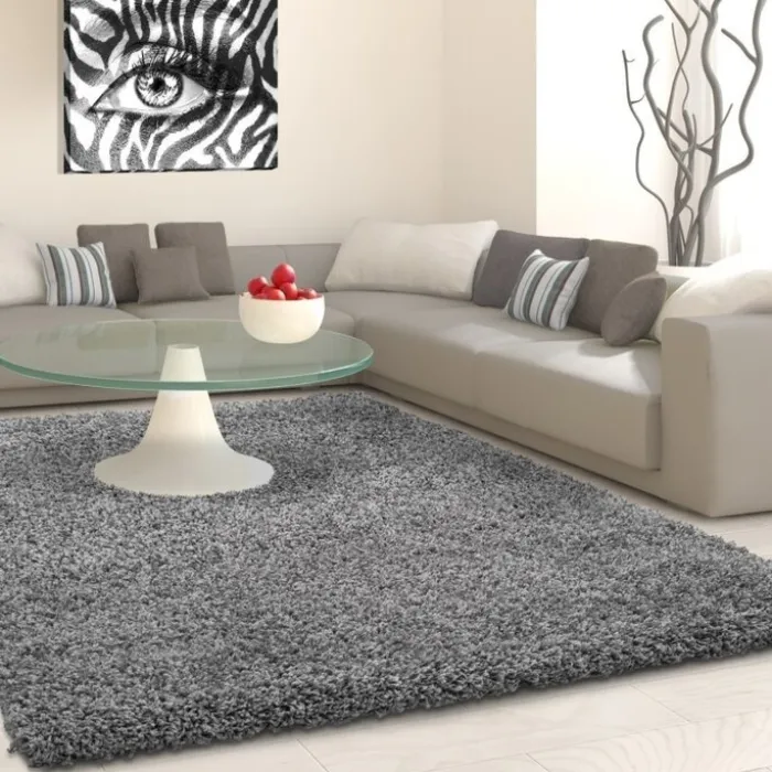 Hochflor Teppich - Life Grau