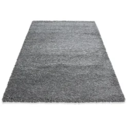 Hochflor Teppich - Life Hellgrau