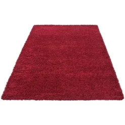 Hochflor Teppich - Life Rot