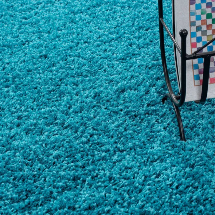 Hochflor Teppich - Life Türkis