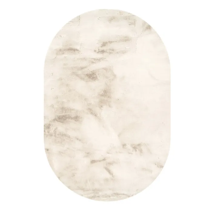 Hochflor Teppich Oval - Comfy Supreme Creme
