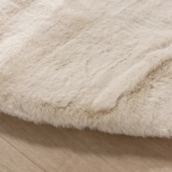 Hochflor Teppich Oval - Comfy Supreme Creme