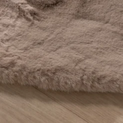 Hochflor Teppich Oval - Comfy Supreme Taupe