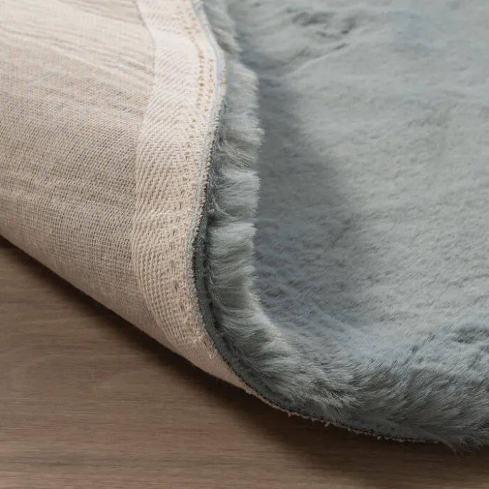 Hochflor Teppich Rund - Comfy Supreme Türkis