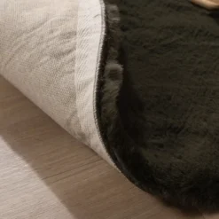 Hochflor Teppich Rund - Comfy Supreme Grün